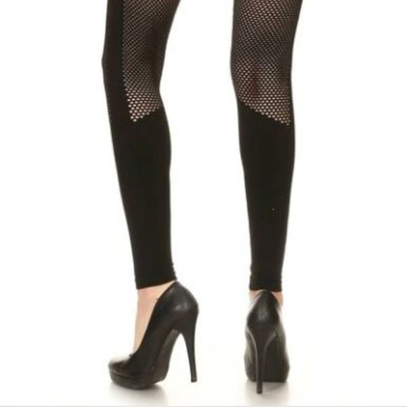 Premium Mesh Black Leggings - Picture 5 of 5